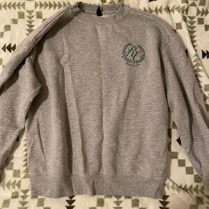 Gray crewneck sweater